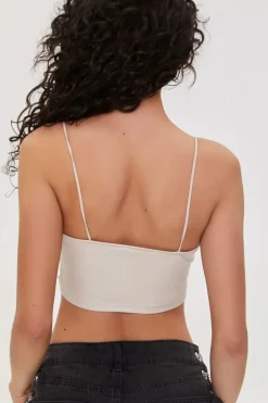Faux Leather Cropped Cami
