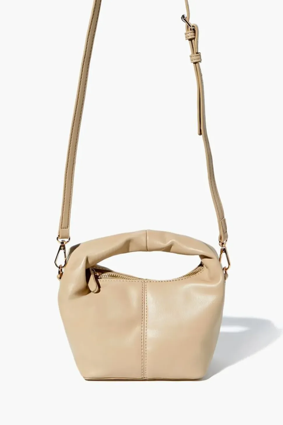 Faux Leather Crossbody Bag
