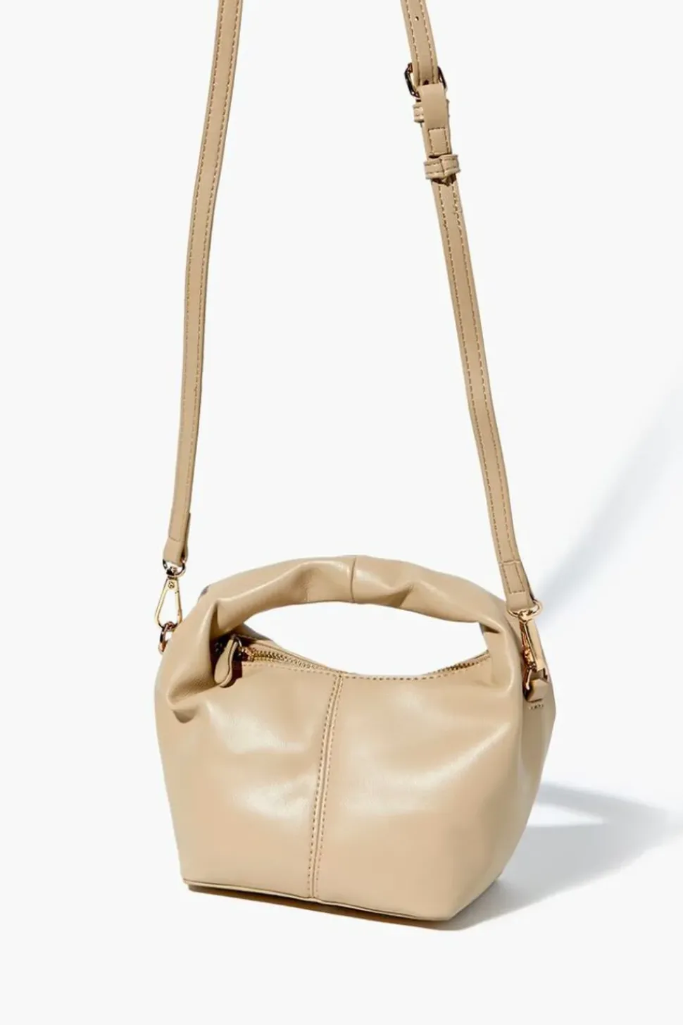 Faux Leather Crossbody Bag