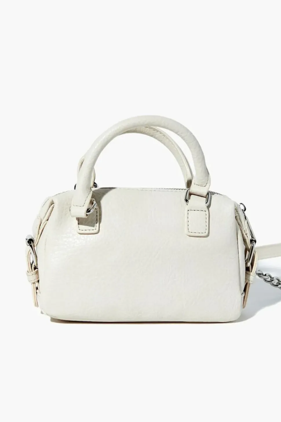 Faux Leather Crossbody Satchel