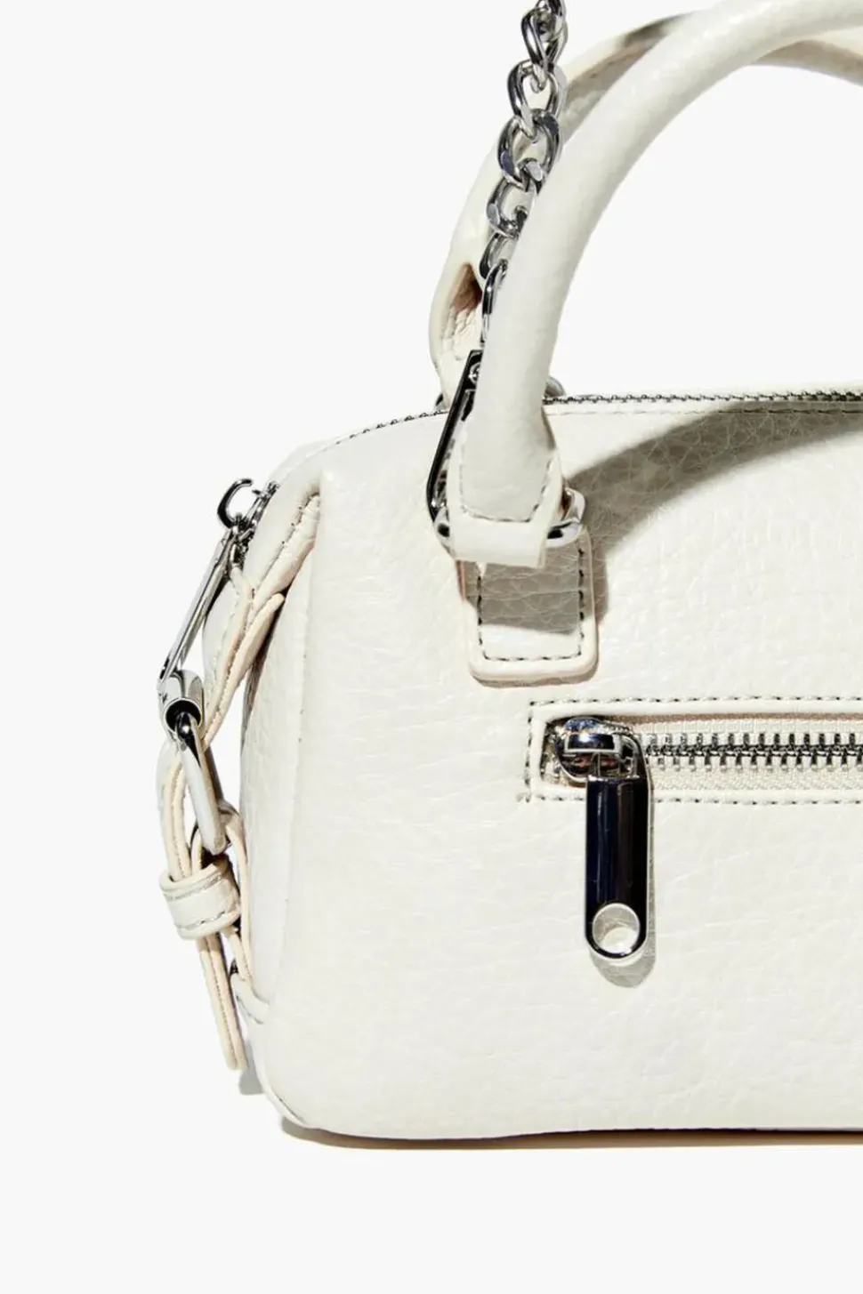 Faux Leather Crossbody Satchel