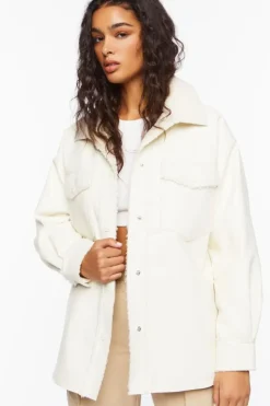 Faux Leather & Faux Shearling Jacket