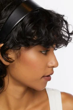 Faux Leather Headband
