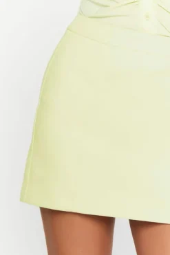 Faux Leather High-Rise Mini Skirt