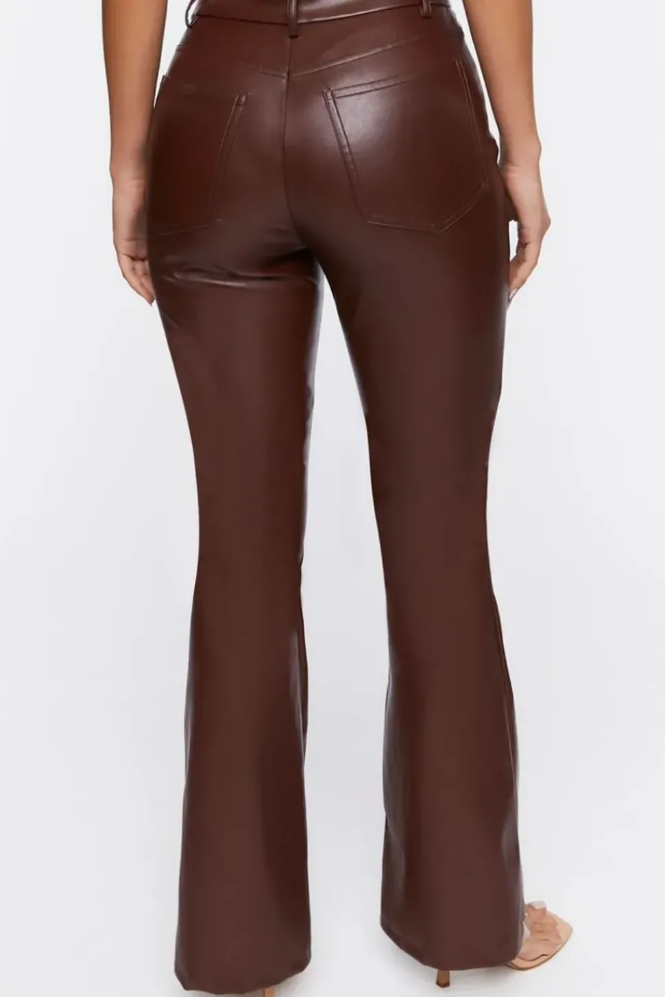 Faux Leather High-Rise Pants