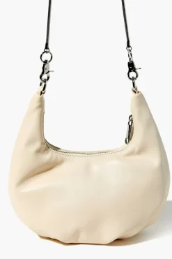 Faux Leather Hobo Crossbody Bag