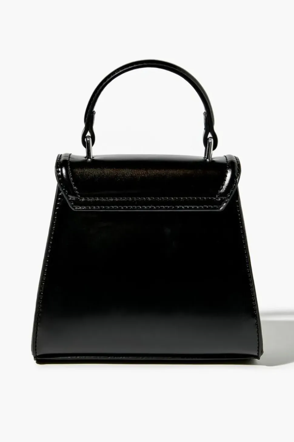 Faux Leather Mini Flap Crossbody Bag