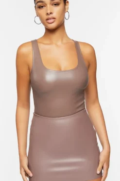 Faux Leather Mini Skirt