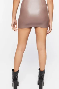 Faux Leather Mini Skirt
