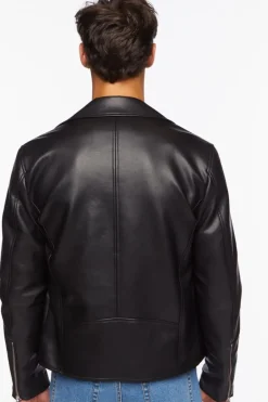 Faux Leather Moto Jacket