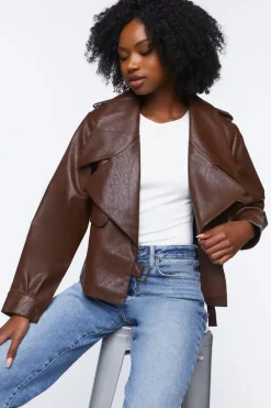 Faux Leather Moto Jacket