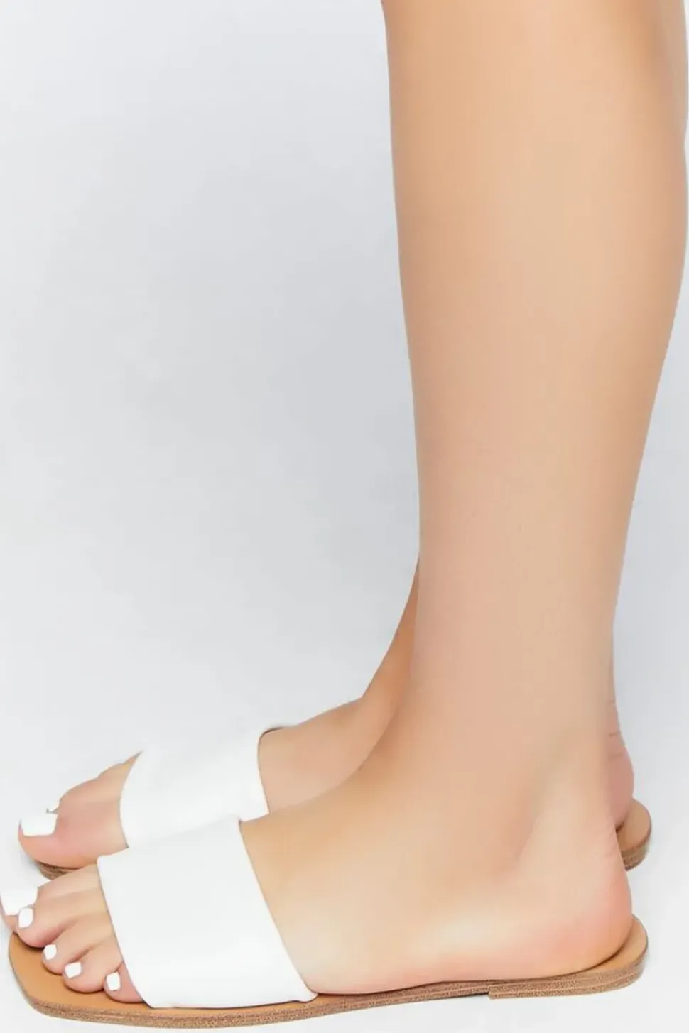 Faux Leather Open-Toe Sandals