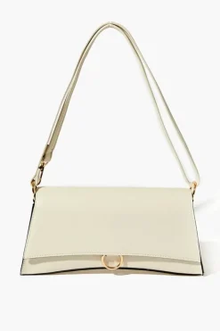 Faux Leather O-Ring Crossbody Bag