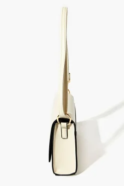 Faux Leather O-Ring Crossbody Bag