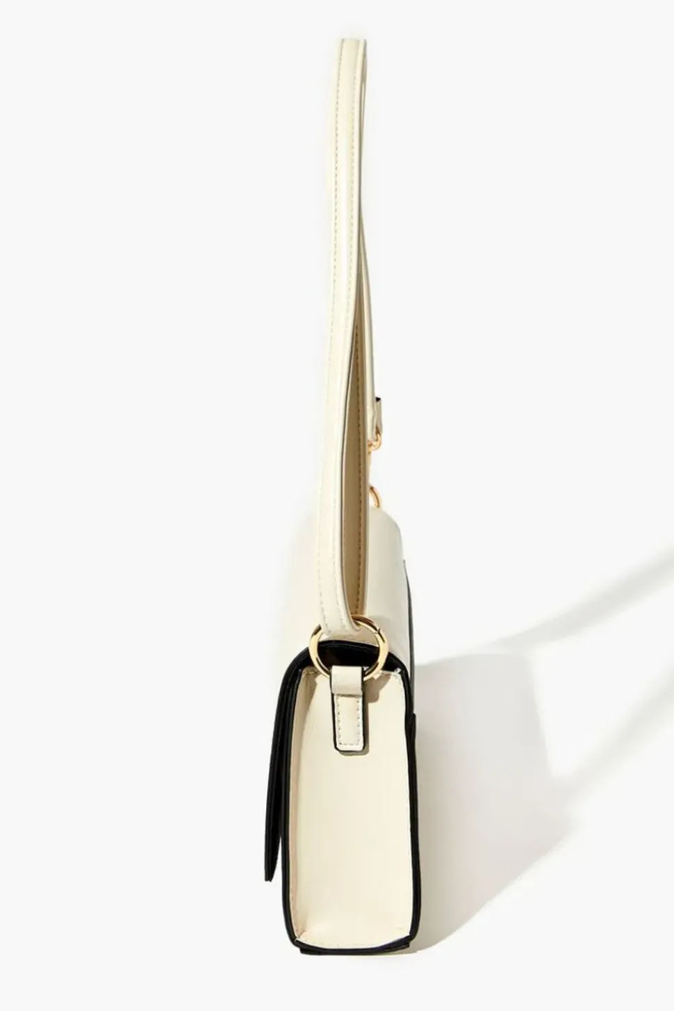 Faux Leather O-Ring Crossbody Bag