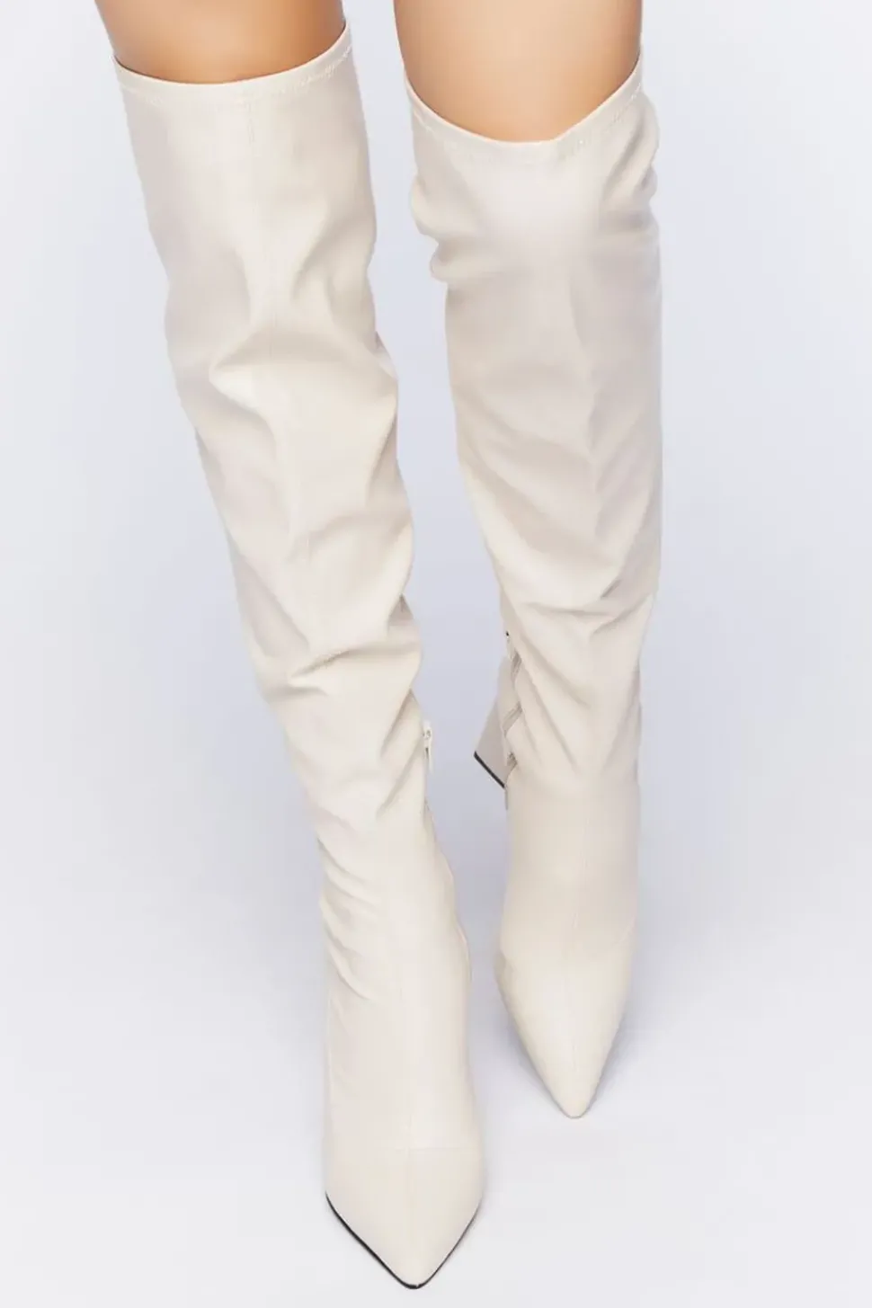 Faux Leather Over-The-Knee Boots