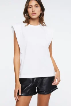 Faux Leather Paperbag Shorts