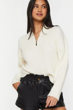 Faux Leather Paperbag Shorts