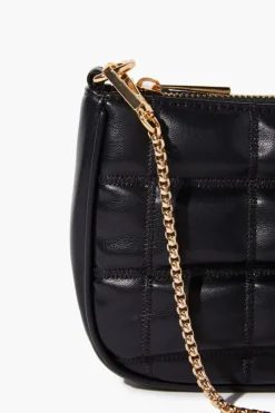Faux Leather Quilted Crossbody Bag