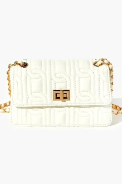 Faux Leather Quilted Crossbody Bag