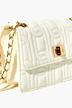 Faux Leather Quilted Crossbody Bag