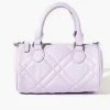Faux Leather Quilted Crossbody Bag