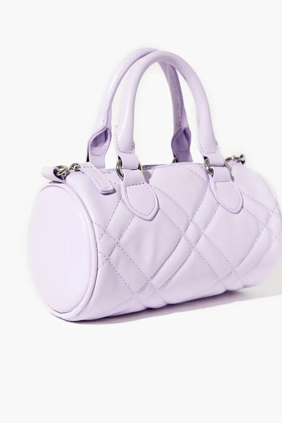 Faux Leather Quilted Crossbody Bag