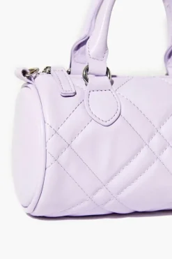 Faux Leather Quilted Crossbody Bag