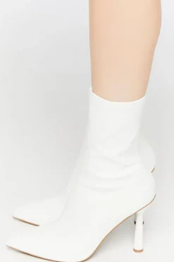 Faux Leather Stiletto Booties