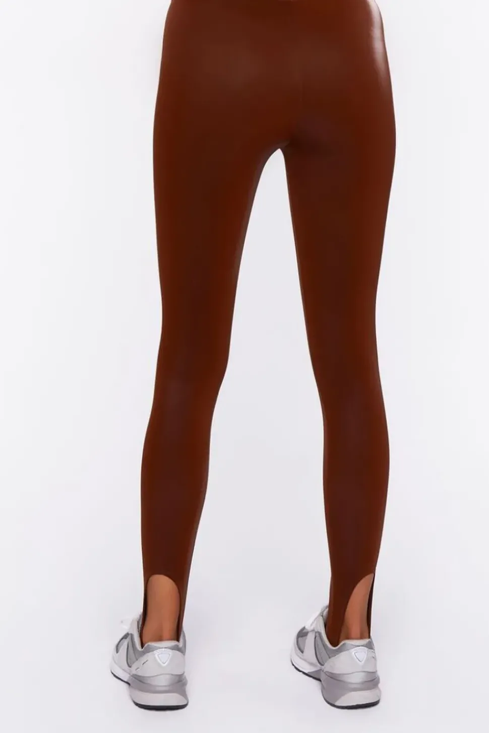 Faux Leather Stirrup Leggings