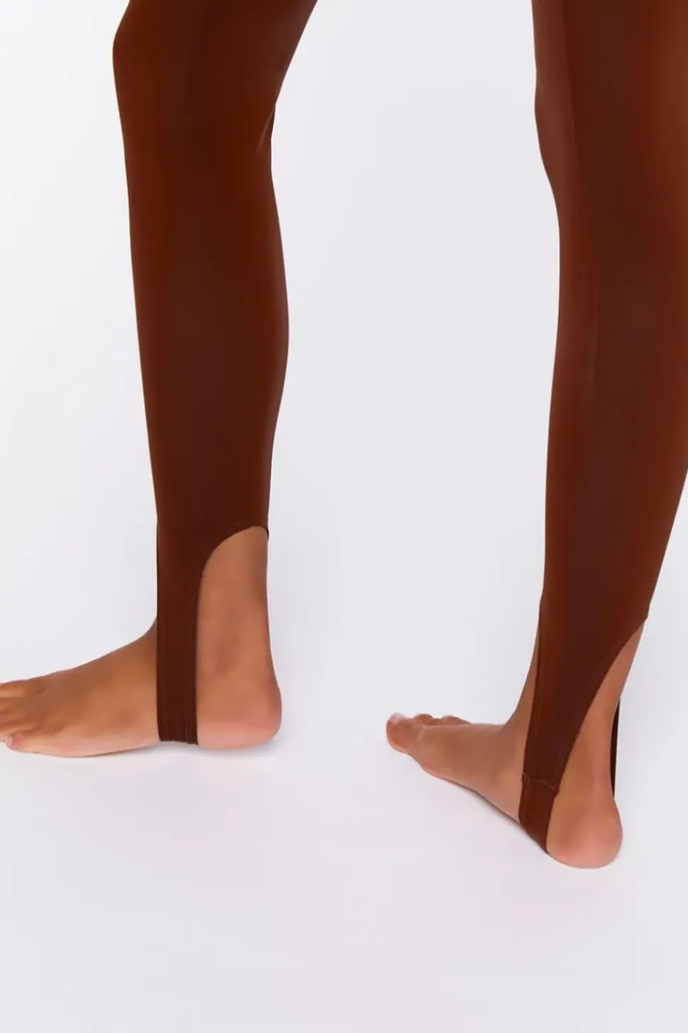 Faux Leather Stirrup Leggings