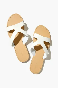 Faux Leather Strappy Flat Sandals