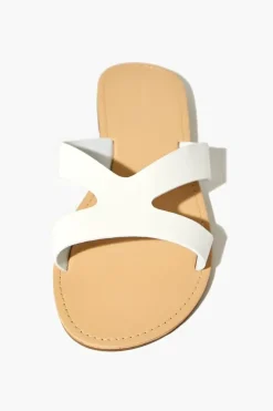 Faux Leather Strappy Flat Sandals