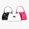 Faux Leather Twist-Lock Crossbody Bag