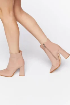 Faux Patent Leather Booties