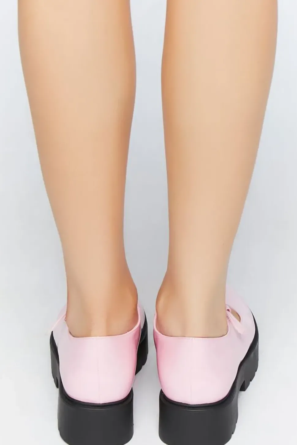 Faux Patent Leather Mary Jane Flatforms