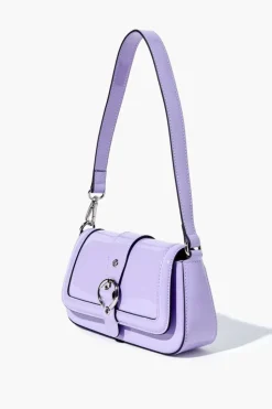 Faux Patent Leather Shoulder Bag