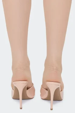 Faux Patent Leather Stiletto Heels
