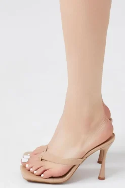 Faux Patent Leather Stiletto Heels