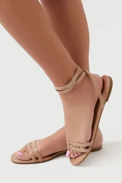 Faux Patent Leather Strappy Sandals