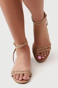 Faux Patent Leather Strappy Sandals
