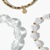 Faux Pearl Beaded Bracelet Set