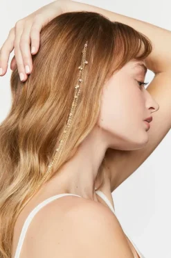 Faux Pearl Hair Chain