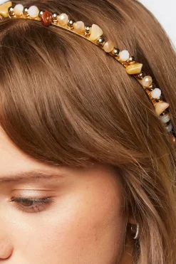 Faux Stone Beaded Headband