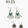 Faux Stone Dreamcatcher Drop Earring Set