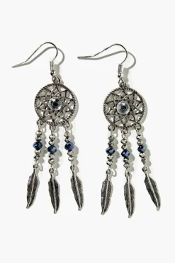 Faux Stone Dreamcatcher Drop Earring Set