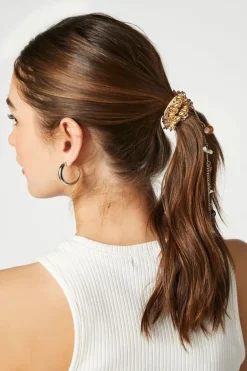 Faux Stone Hair Chain Scrunchie