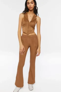 Faux Suede Crop Top