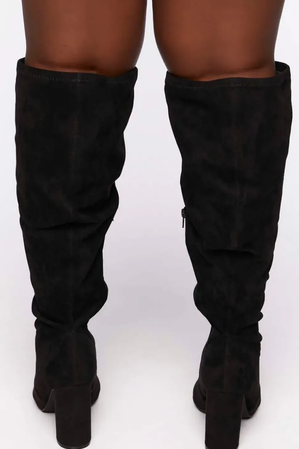 Faux Suede Over-The-Knee Boots (Wide)