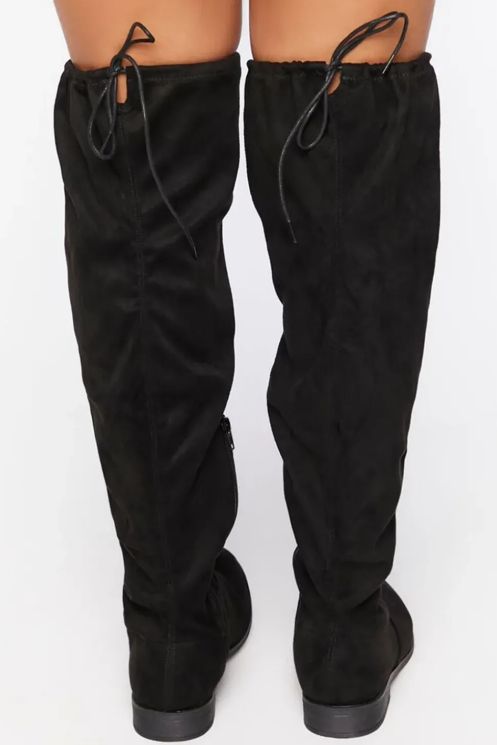 Faux Suede Over-The-Knee Boots (Wide)